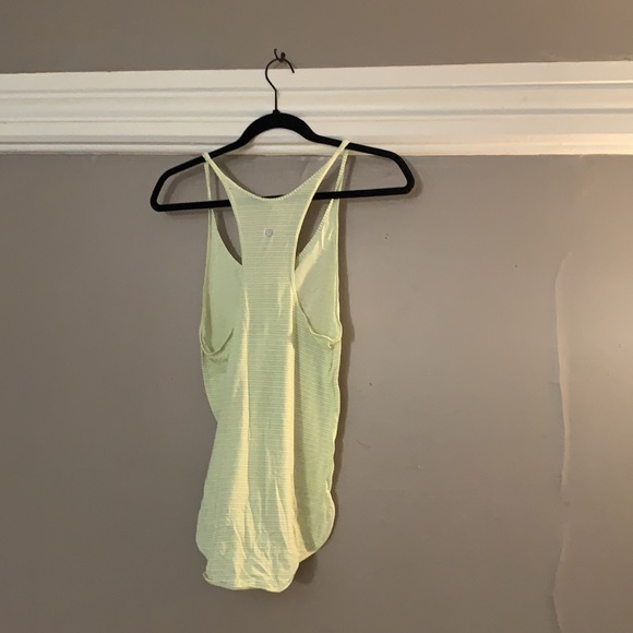 Lime Stripe workout tank top - Picture 4 of 4